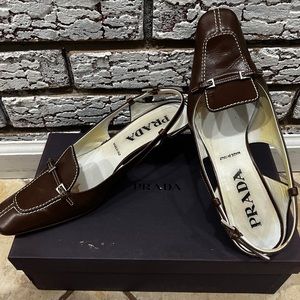 Prada Calzature Donna Heels Brown